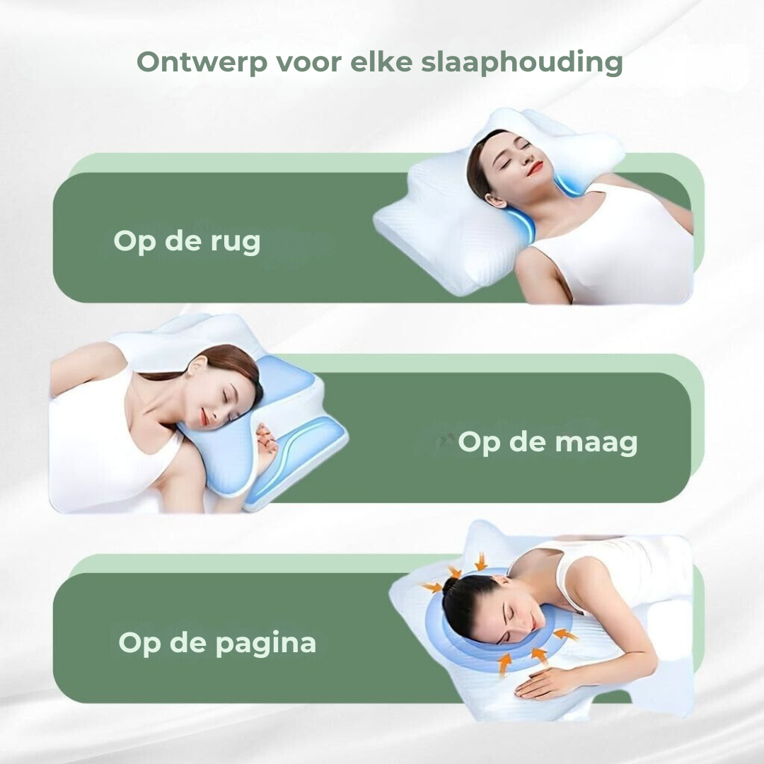 Oreiller Ergonomique Contour Adapté à Toutes Positions de Sommeil 6