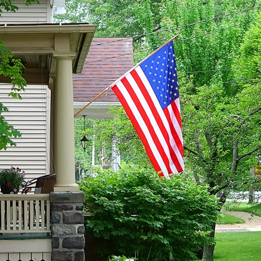 Drapeau Américain Extérieur Résistant en Polyester avec Anneaux en laiton - BlxckFR
