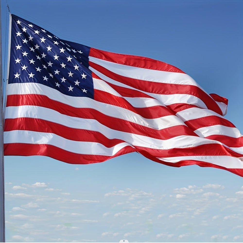 Drapeau Américain Extérieur en Polyester Résistant Brodé - BlxckFR