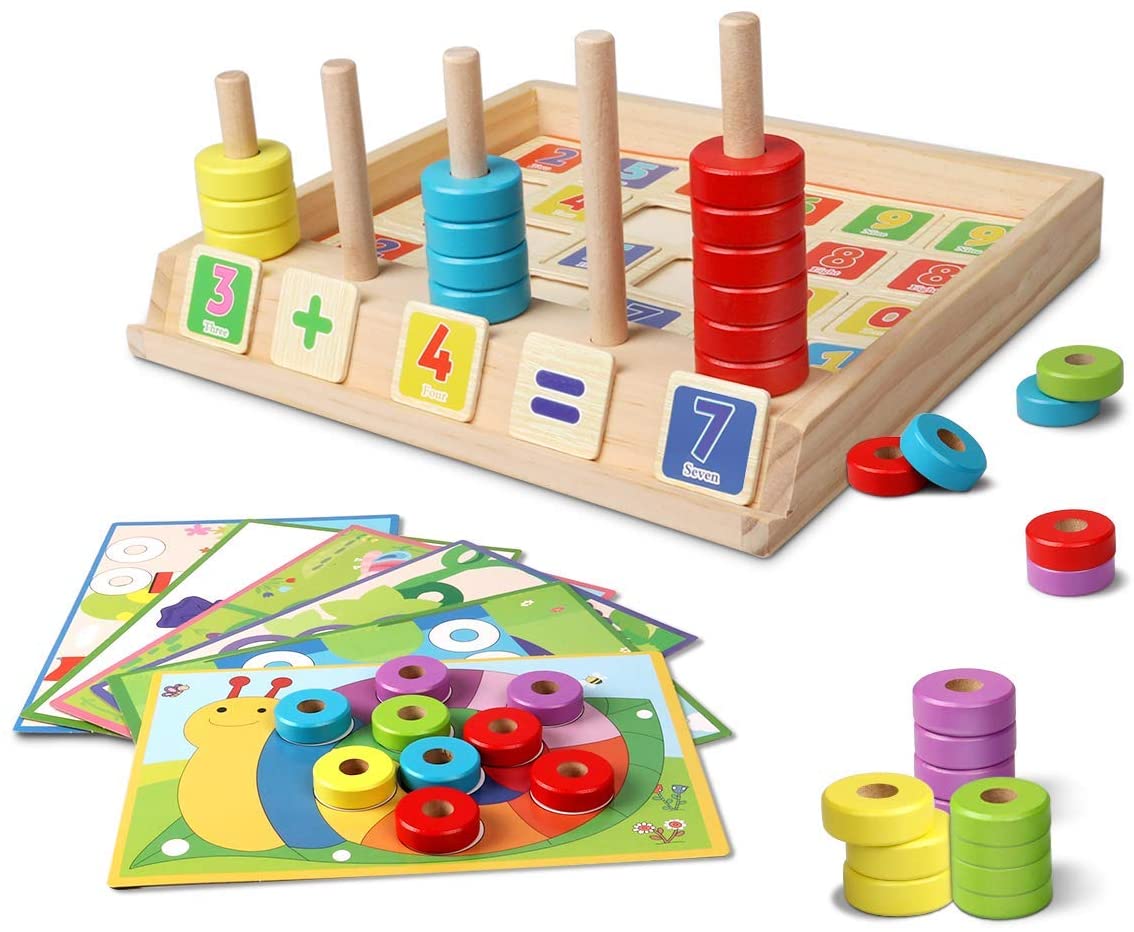 Jeu Mathématiques En Bois pour Enfants Éducatif - BlxckFR