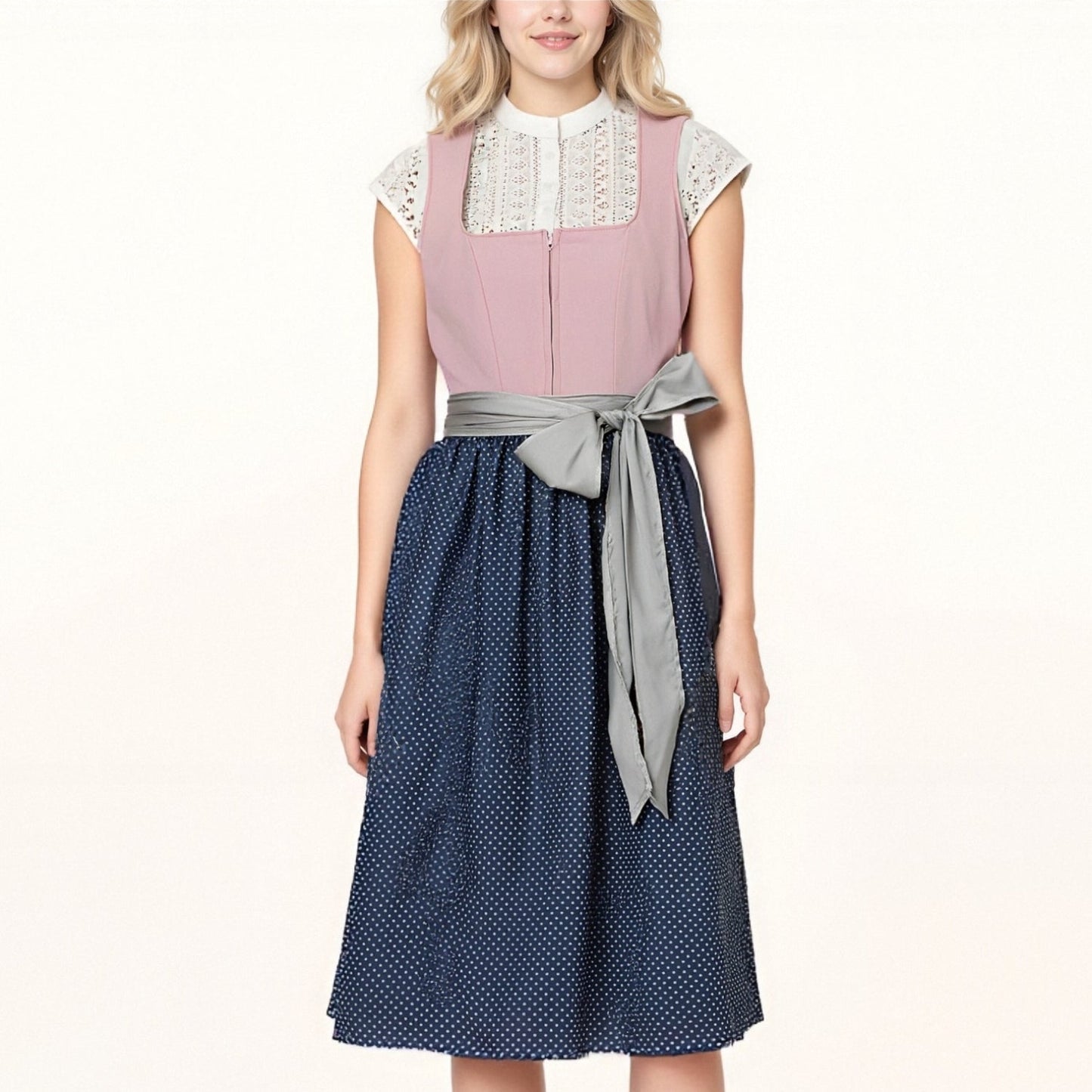 Robe Traditionnelle Allemande Rouge Pastel - Foivo
