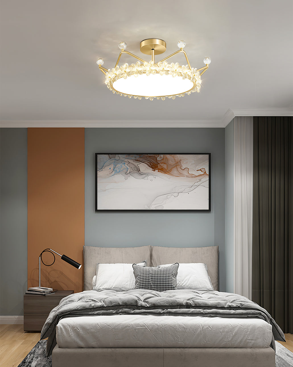 Luminaire Plafond Luxe Cristal