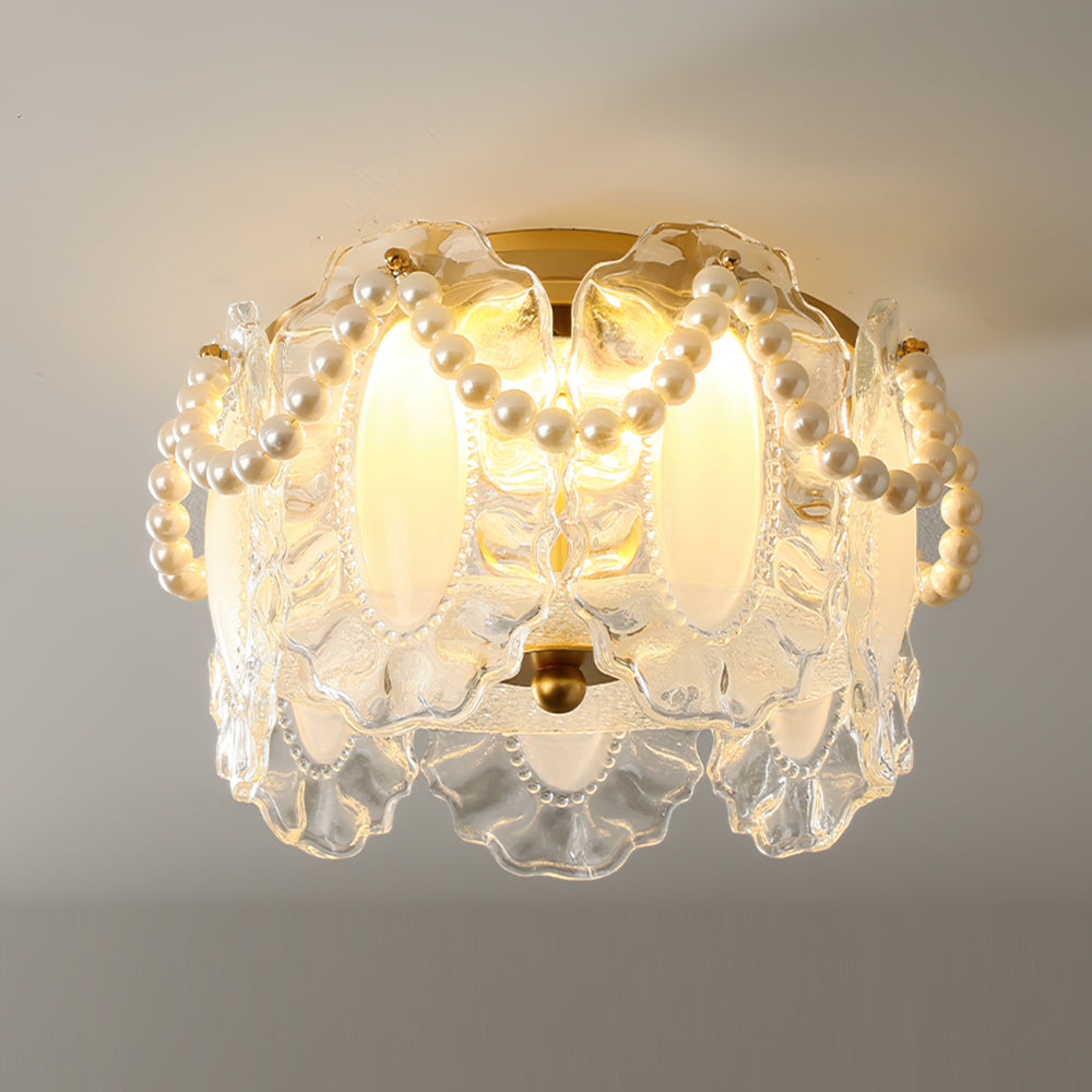 Luminaire Plafond Verre Délicat Élégant
