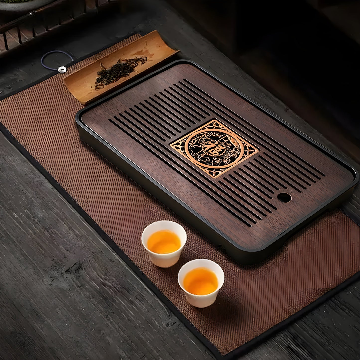 Plateau à Thé Kungfu en Bambou Design Minimaliste 2