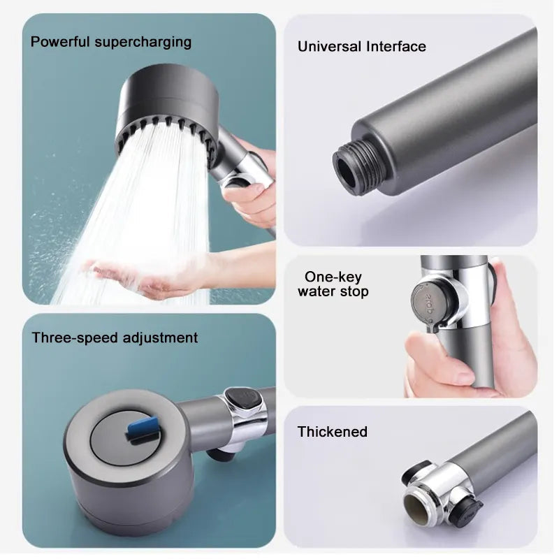 Pommeau de Douche avec Fonction Filtre et Massage 6