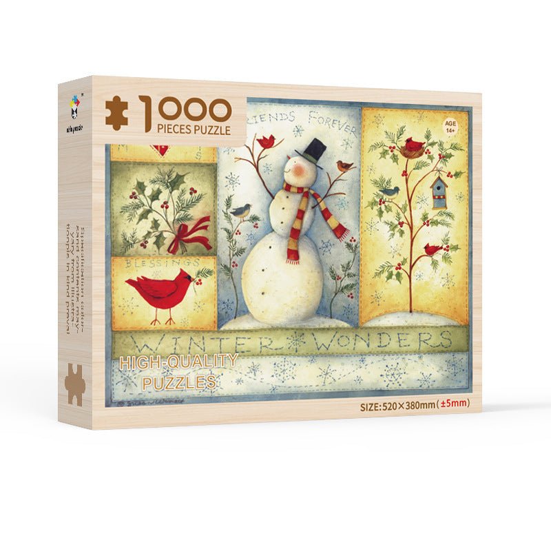 Puzzle Calendrier de lAvent Enfant Scène Festive