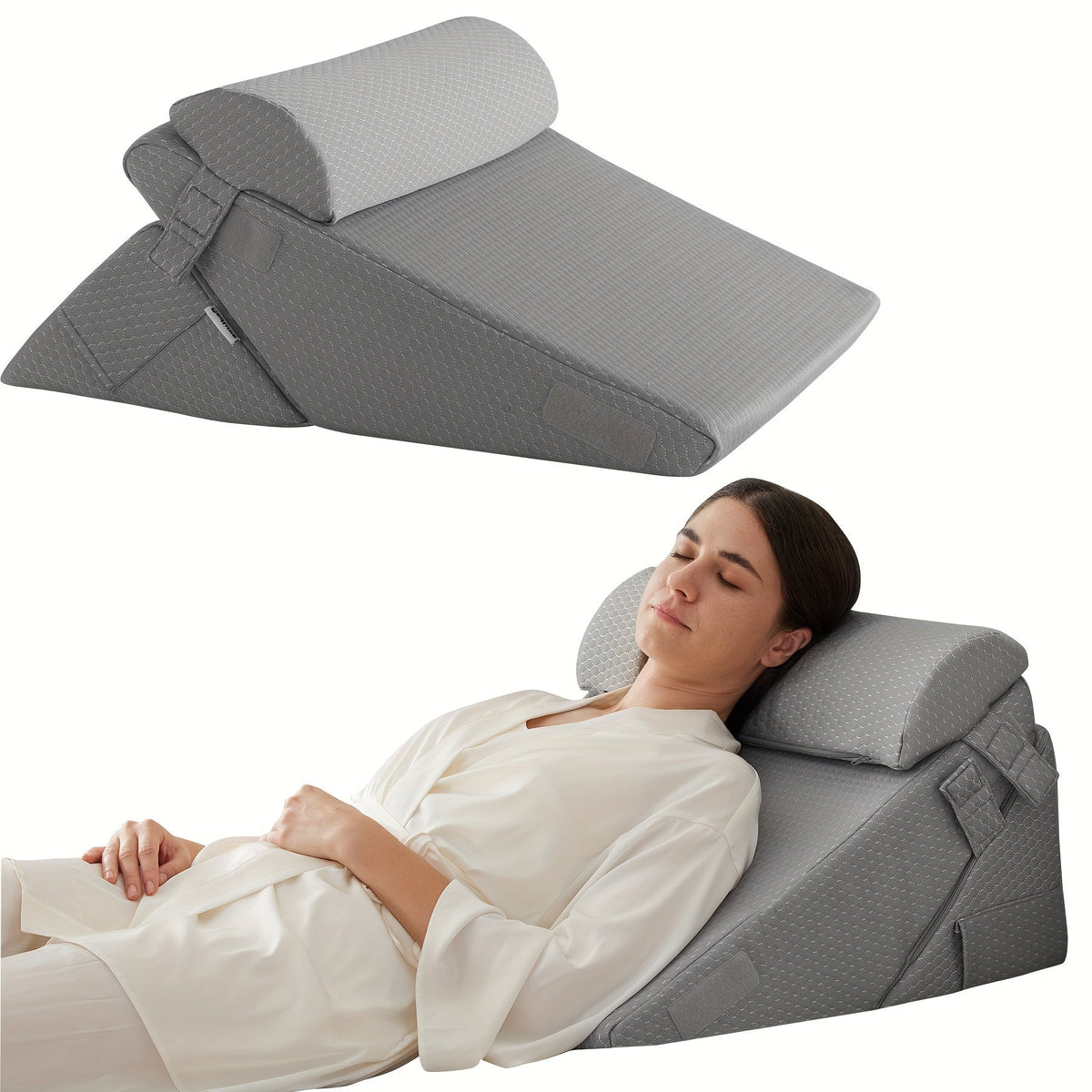 Oreiller Orthopédique Unisexe Mousse à Mémoire Réglable