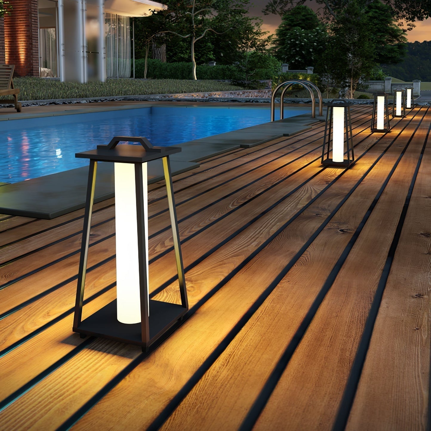 Lampe Extérieur Robuste et Étanche en Métal