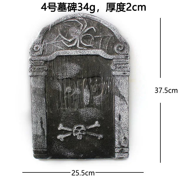 Décorations de cimetière en mousse d'Halloween