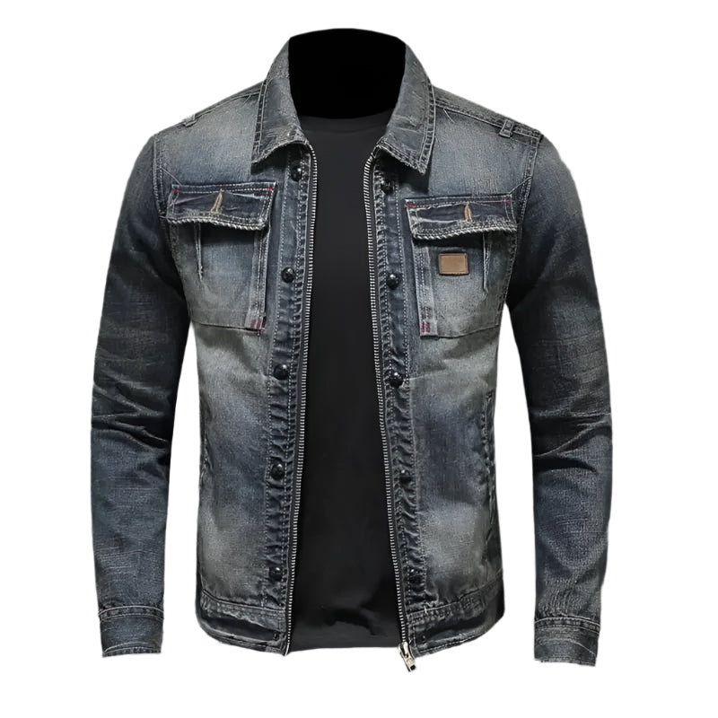 Veste Jean Dénim Relâchée Homme - BlxckFR