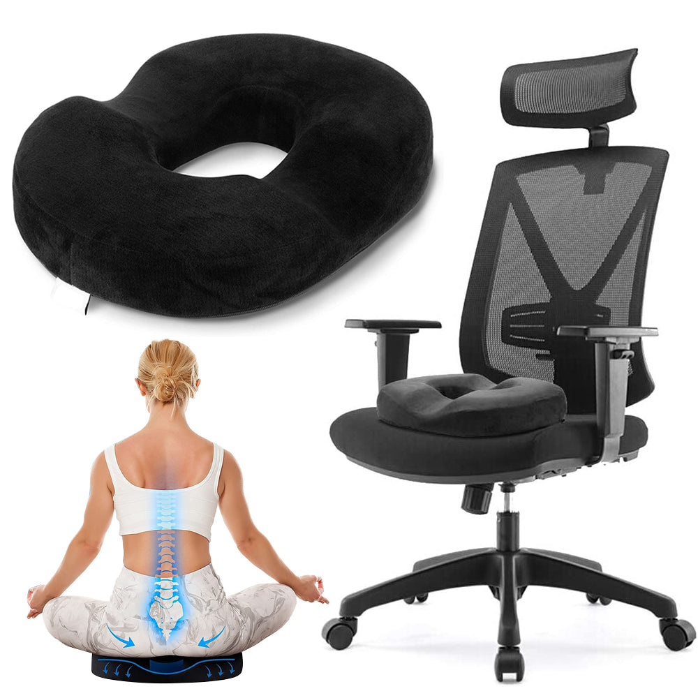 Coussin de Siège Ergonomique en Mousse Mémoire - BlxckFR