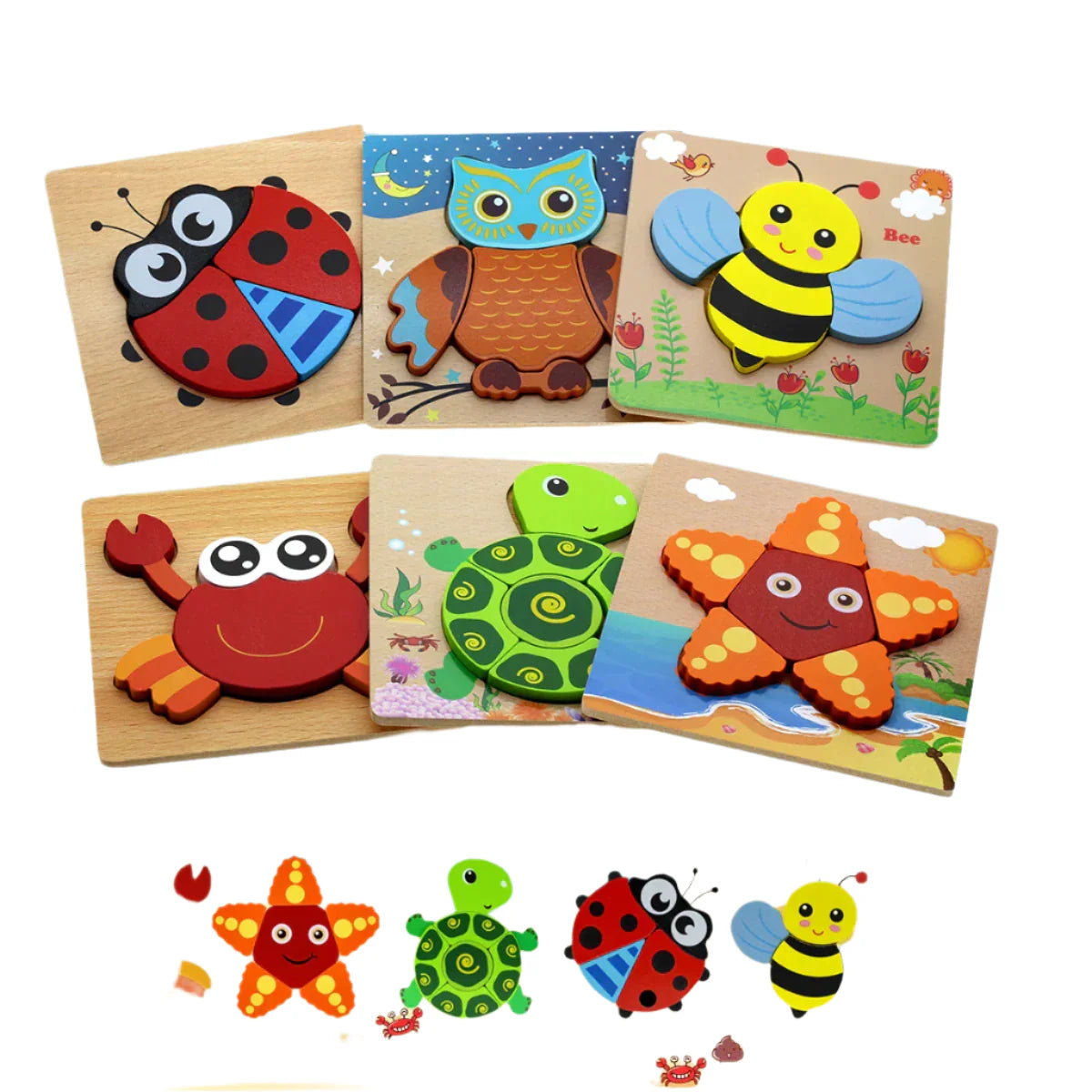 Jeu Éducatif Puzzles Marin pour Petits Enfants - BlxckFR