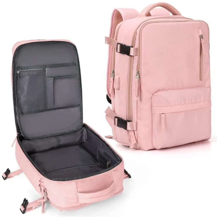 Sac à dos de voyage pour femme avec compartiments fonctionnels 13