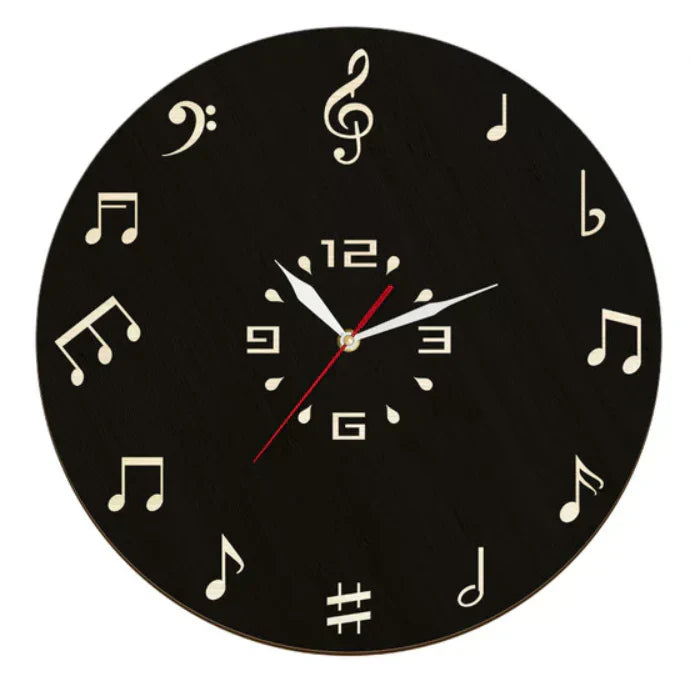 Horloge Murale Déco Musique – Cadran Original pour Intérieur Chic - BlxckFR