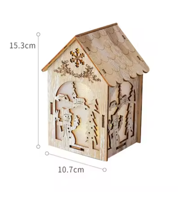 Maisonnette en Bois avec Éclairage LED