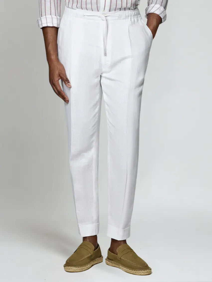 Reid | Modern Fit Linen Pants - Foivo