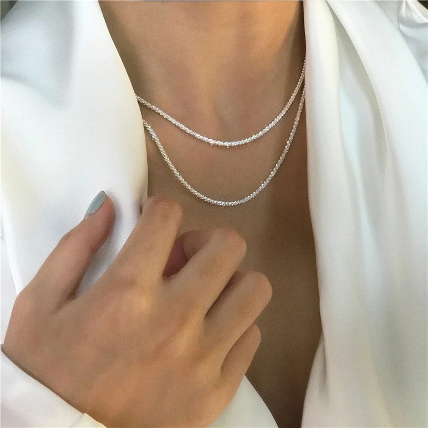 Collier en Argent Étoile Brillante et Raffiné - Foivo