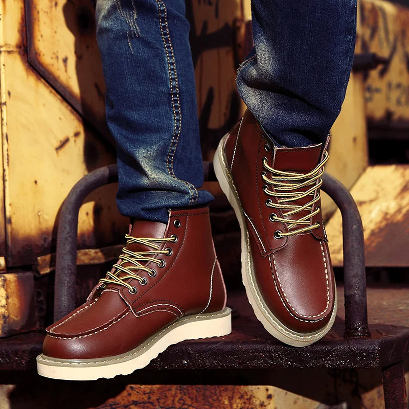 Bottines robustes et imperméables pour hommes