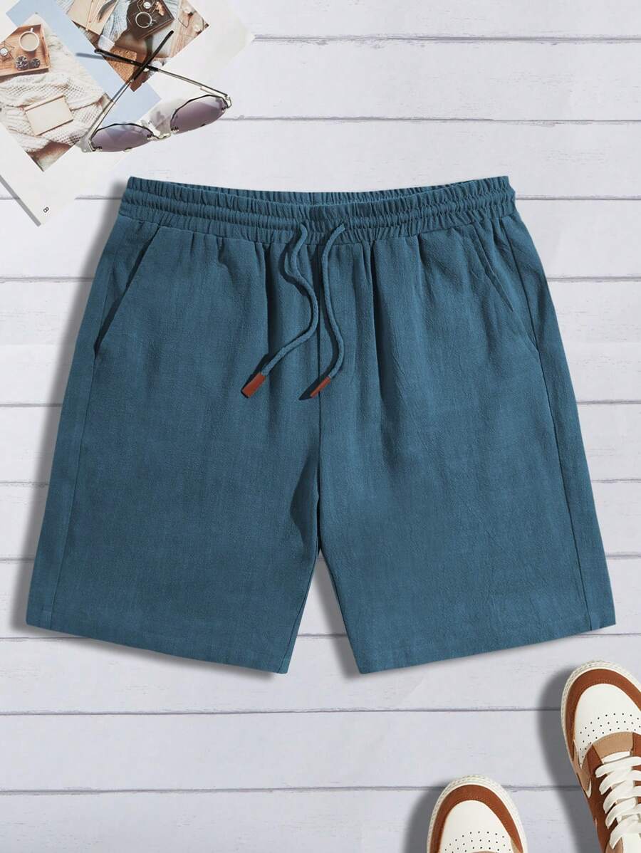 Shorts Droite Été avec Cordage taille