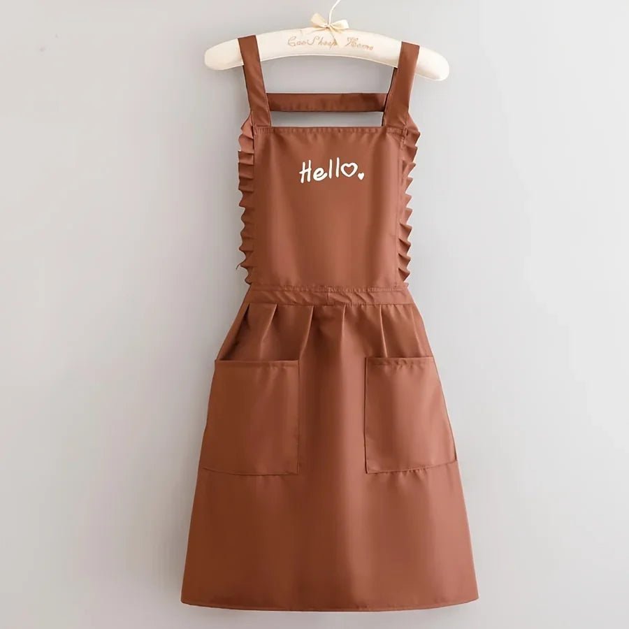 Tablier de cuisine Femme Imperméable Coupe Ajustée Design Floral