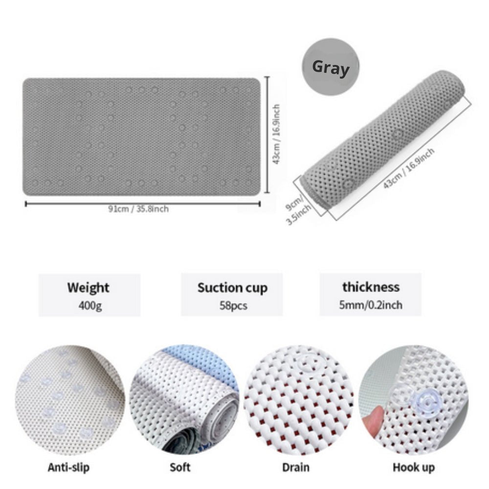 Tapis de bain Antidérapant Mousse Douce Confortable
