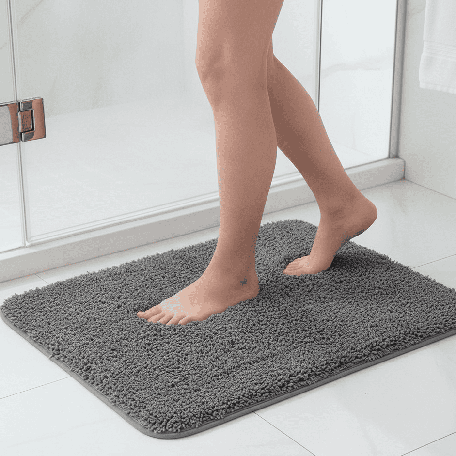 Tapis de Salle de Bain Doux et Moelleux 7