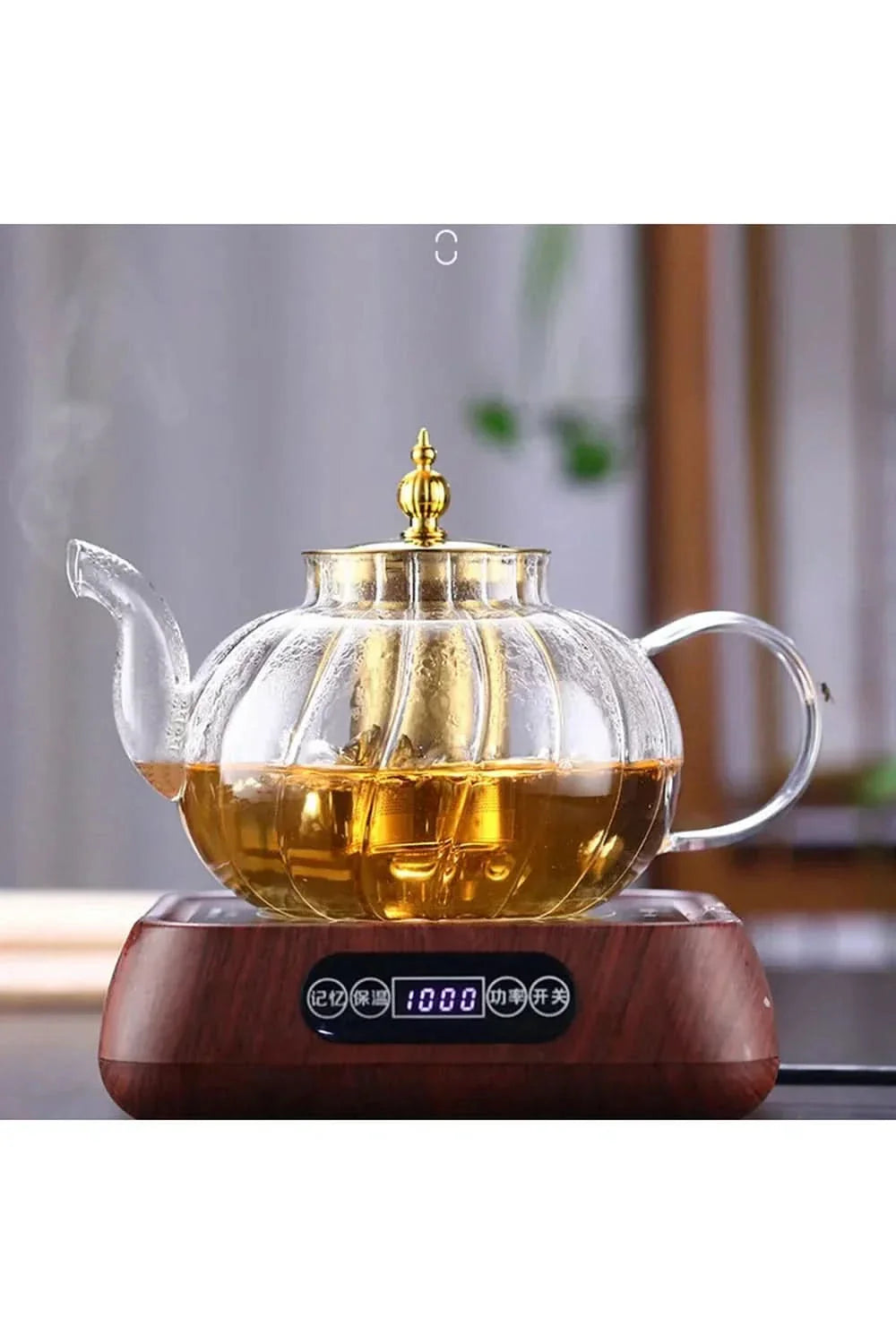 Théière en verre avec infuseur pour un service élégant 6