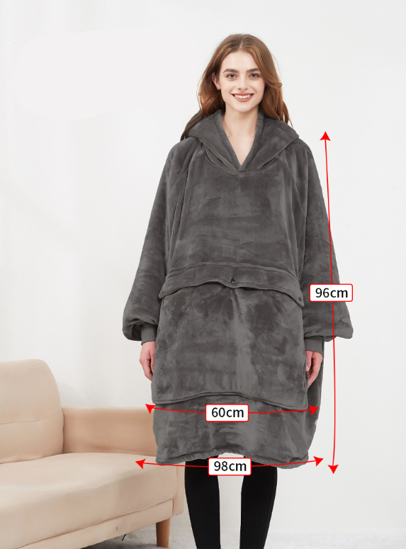 Couverture Chaude Capuche pour Hiver