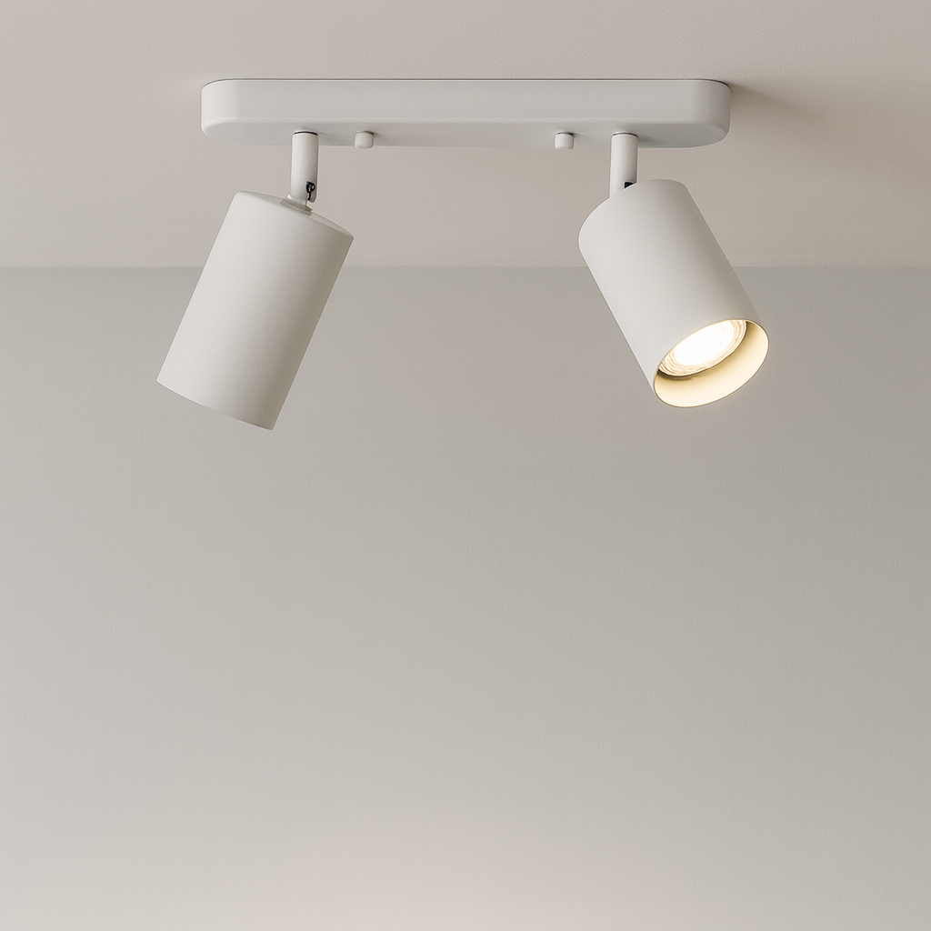 Lampe Plafond Double Élégante Orientable