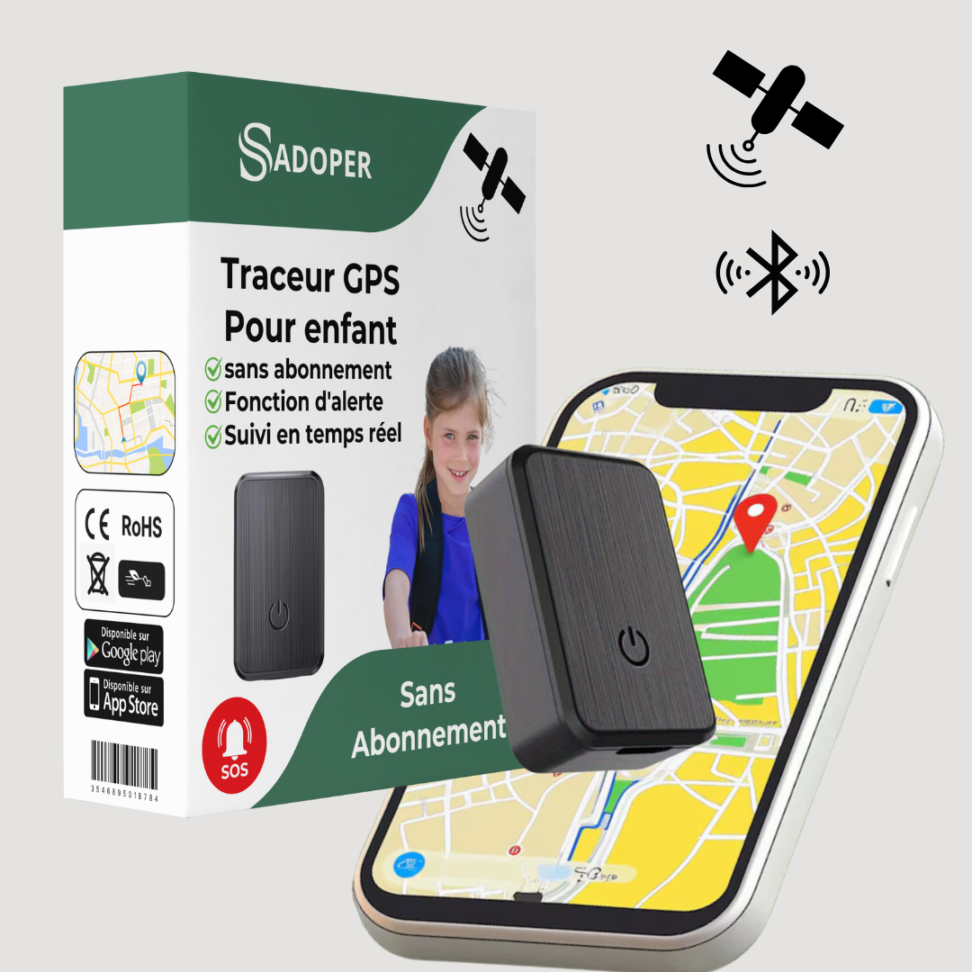 Traceur GPS Enfant Sécurité Anti-Perte - blxckfr
