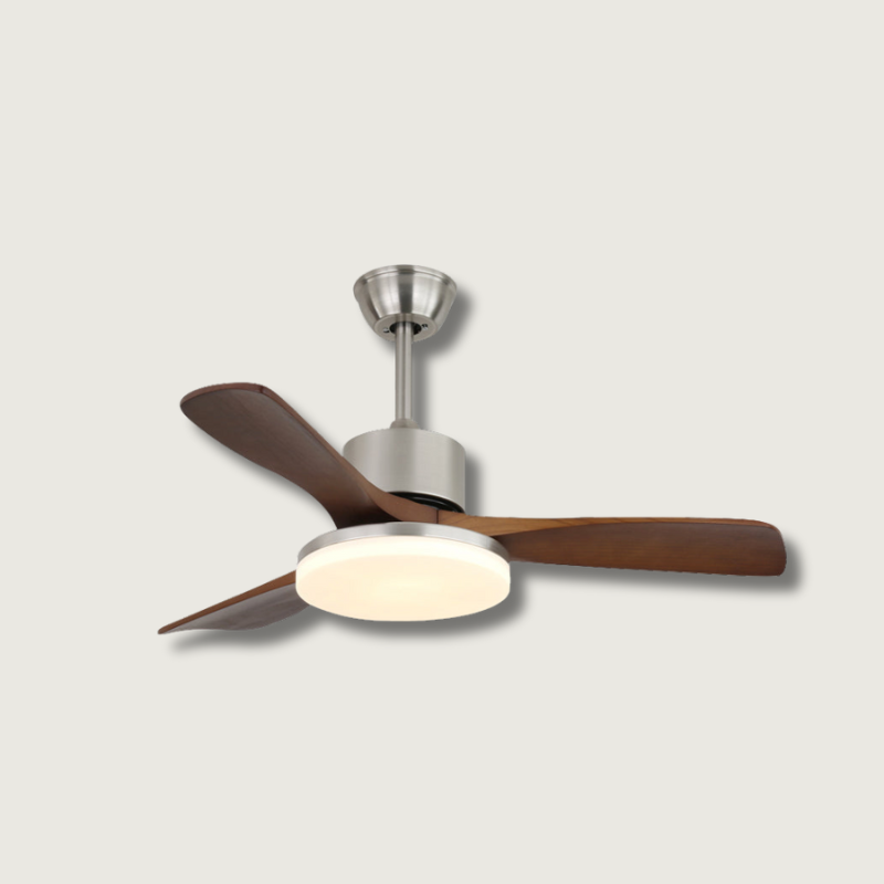 Ventilateur Plafond Bois Clair et Raffiné - Foivo