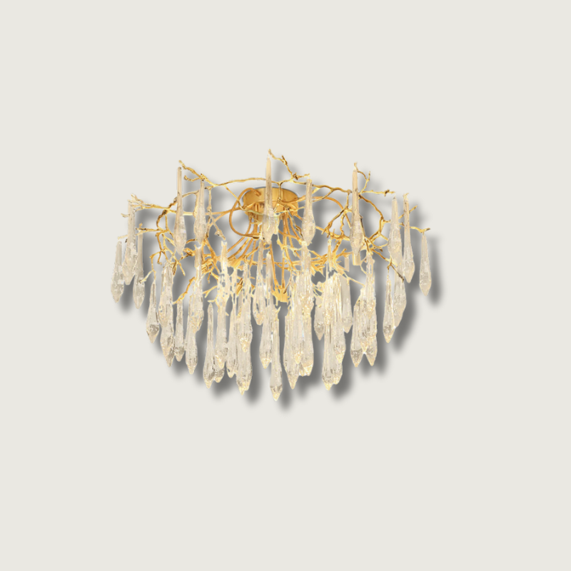 Luminaire de Plafond en Cristal Élégant et Raffiné - Foivo