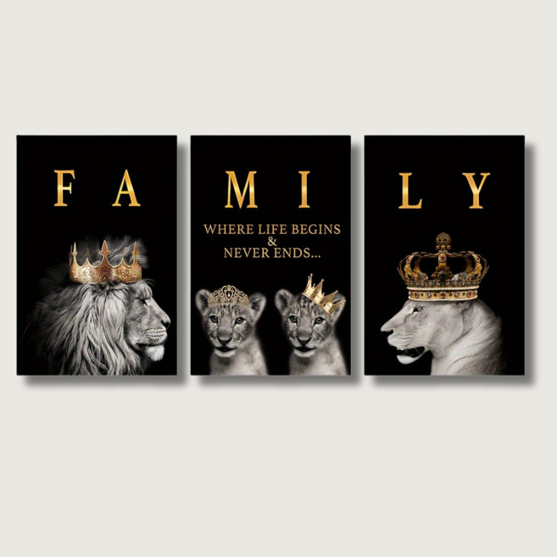 Tableaux de Lion Majestueux pour Décors de Maison - Foivo