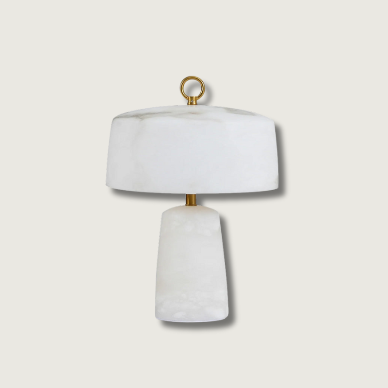 Lampe de Table Chic en Pierre | Élégance Rétro et Éclairage Chaleureux - Foivo