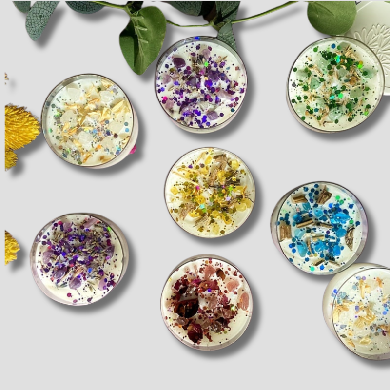 Bougies Parfumées Élégantes | Ambiance Chic avec Décoration Cristalline - Foivo