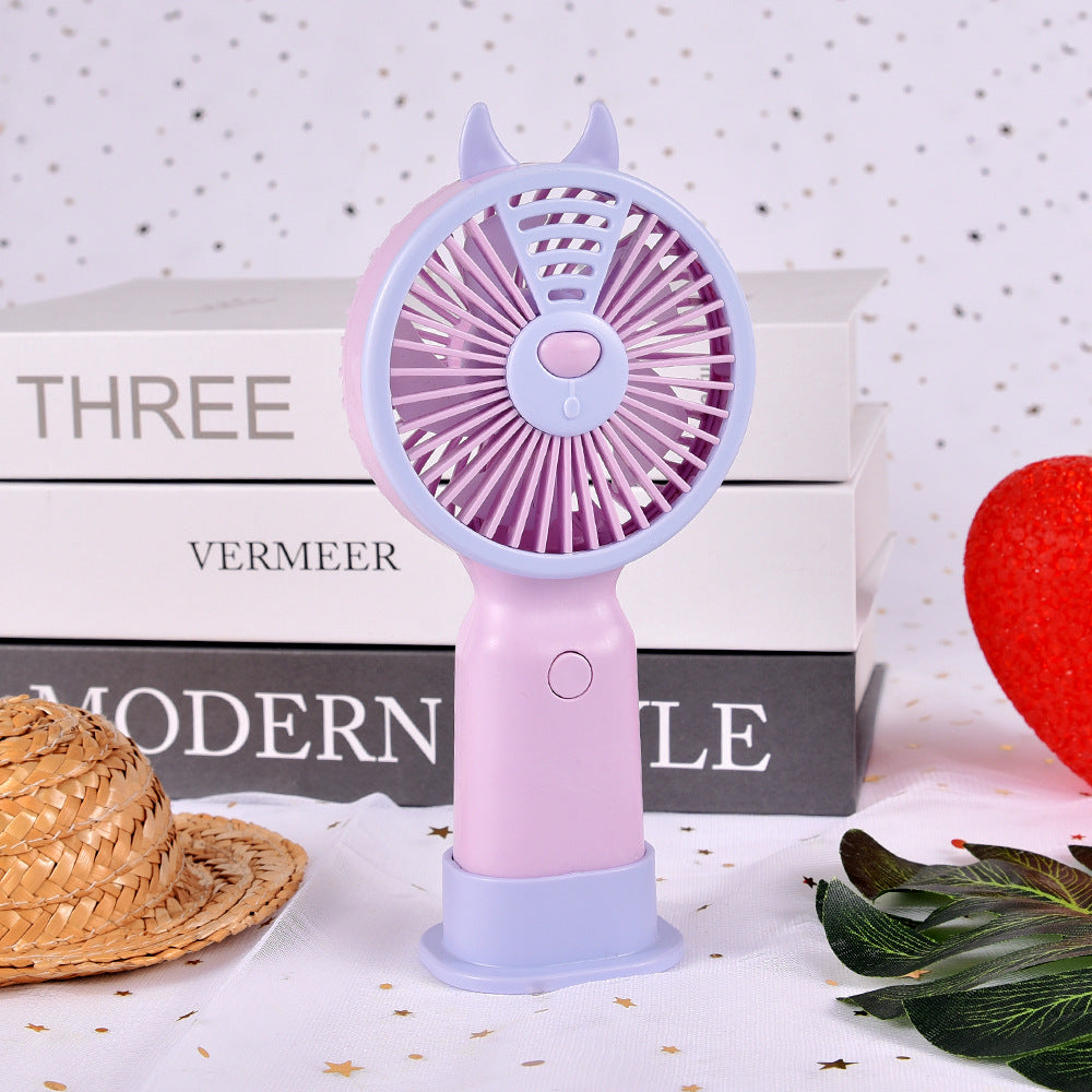 Ventilateur Portable Compact Design Lapin Rechargeable 7