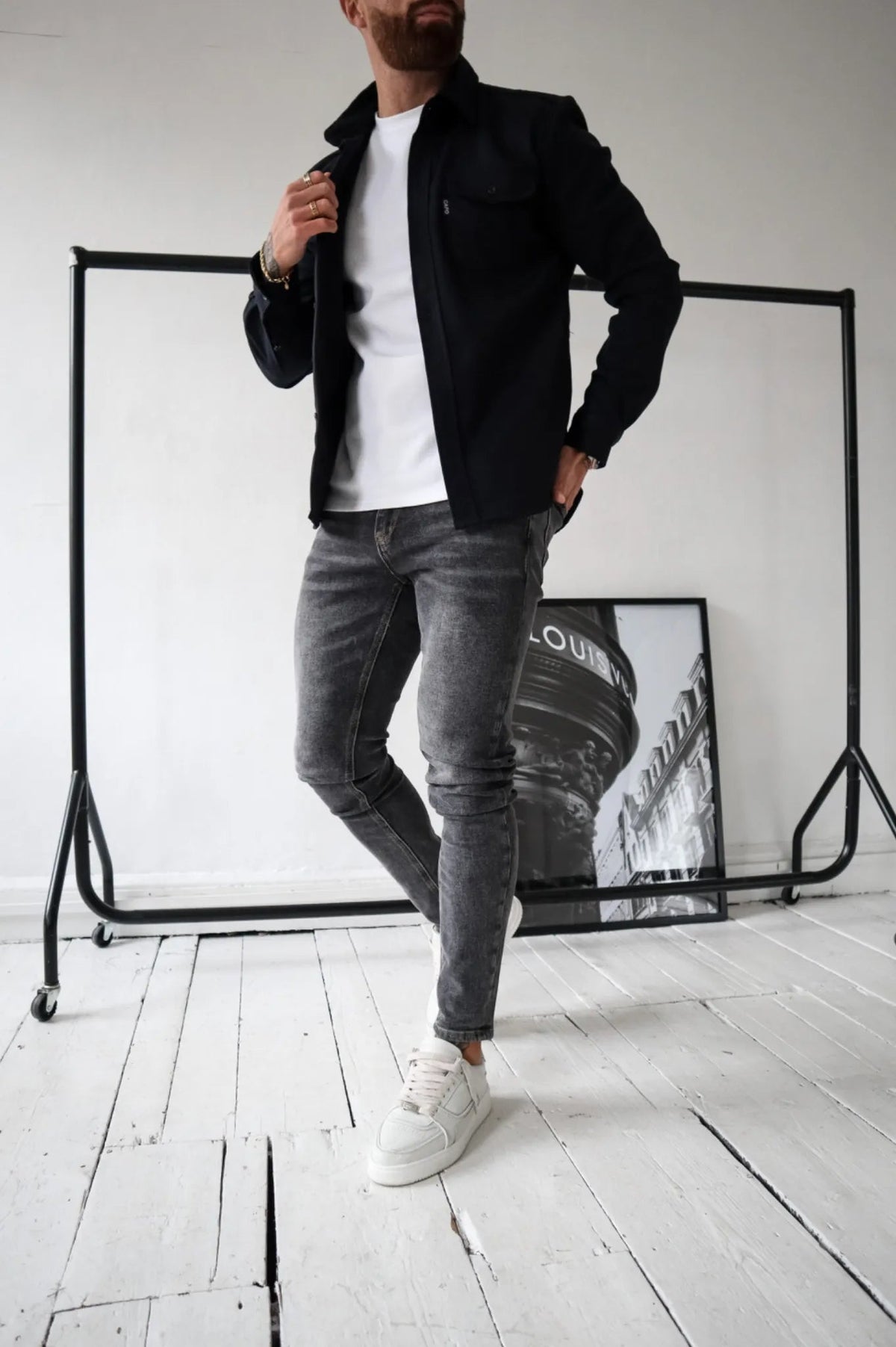 Veste pour hommes moderne à boutons 6