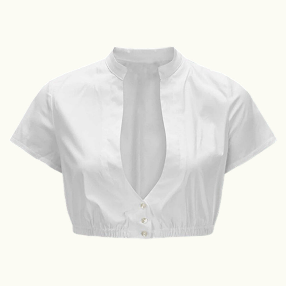 Blouse Folklorique Élégante à Manches Courtes pour Femme - Foivo