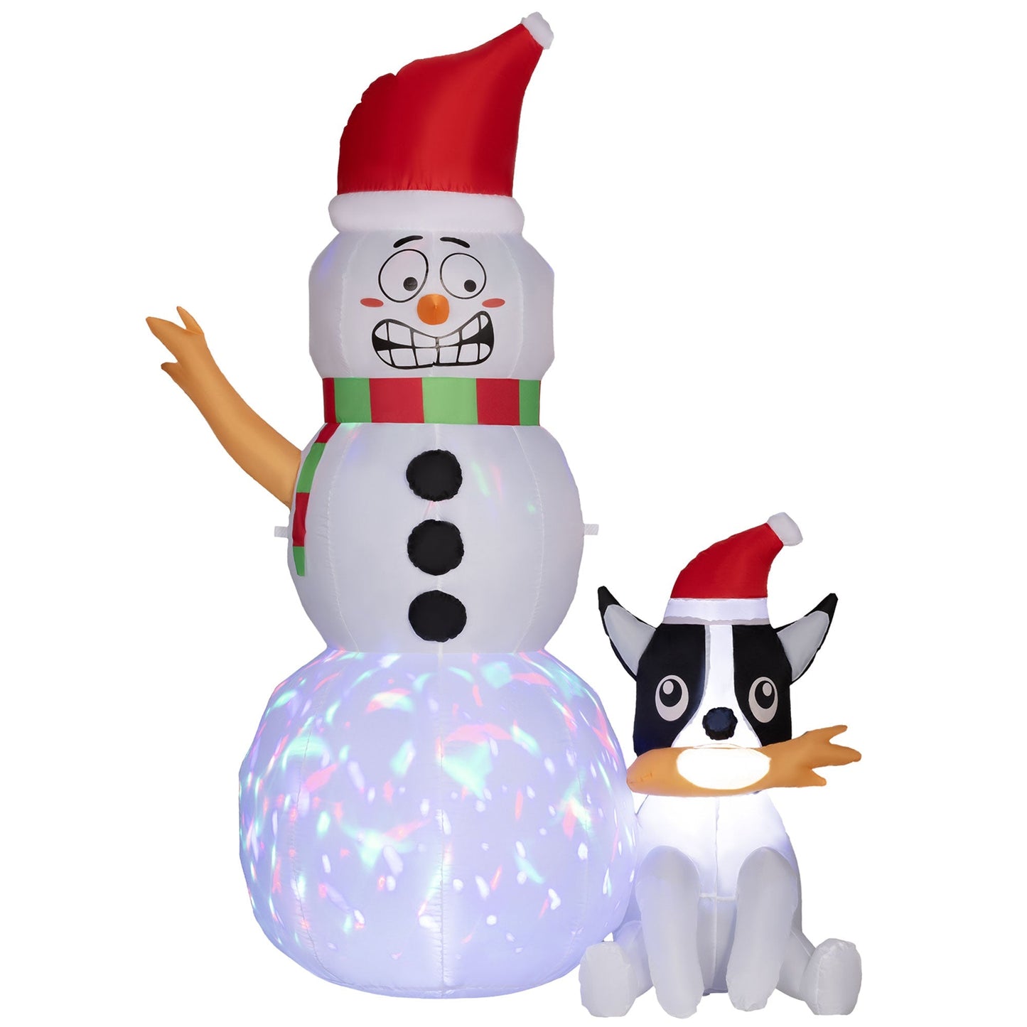 Décoration de Noël Gonflable LED pour Jardin - Foivo