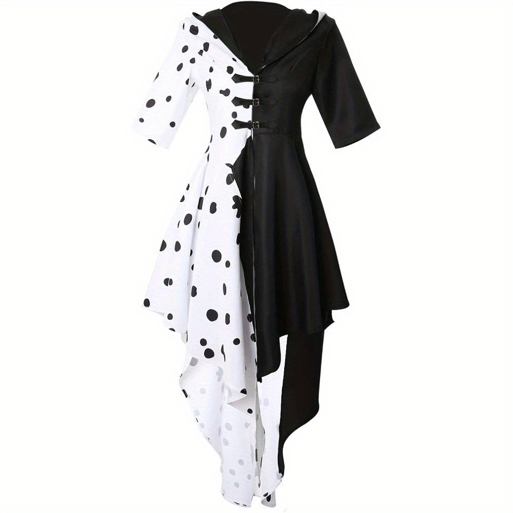 Robe d'Halloween Dalmatie Féminine à Capuchon - Foivo