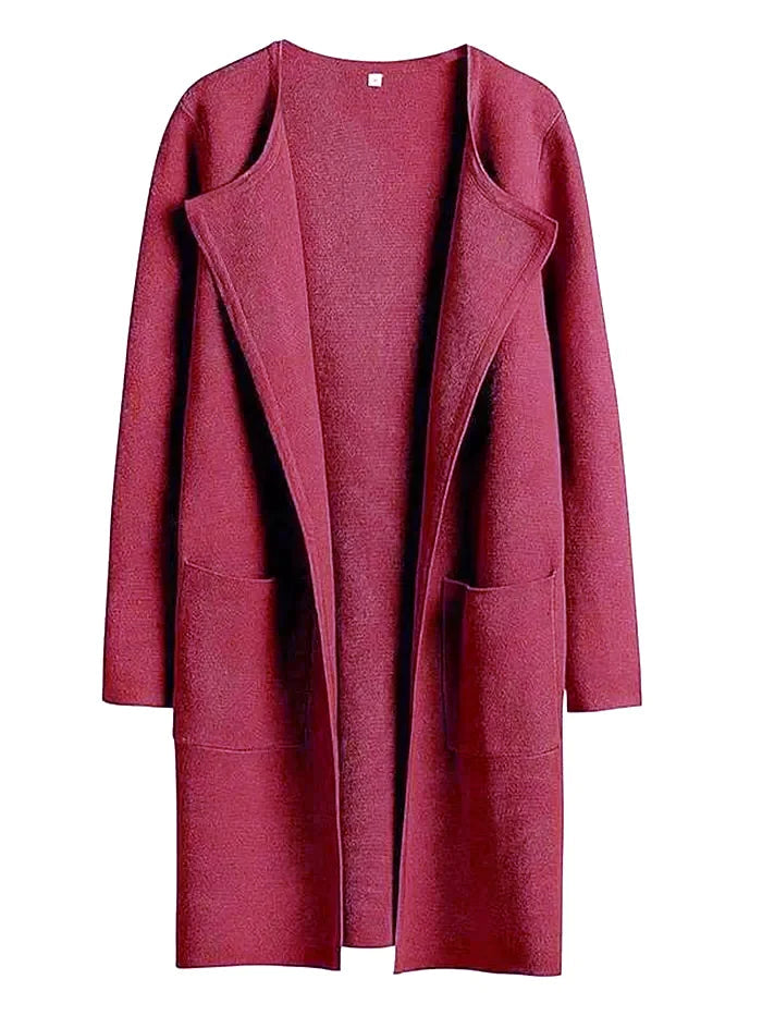 Manteau Élégant Hiver en Laine Douce