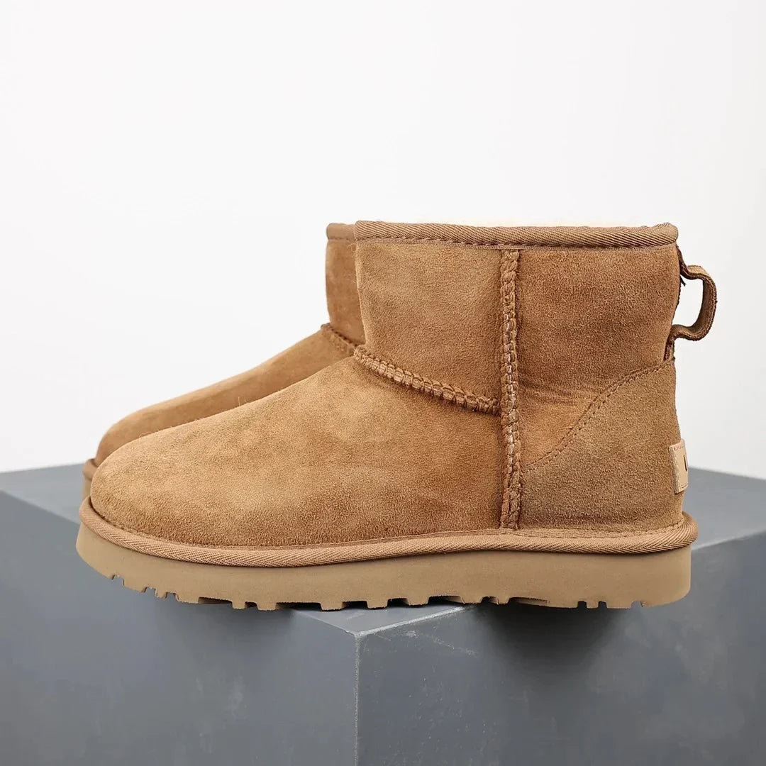Bottes Femmes à Talon Haut avec Doublure Fourrure Douce - Foivo