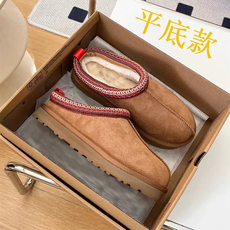 Bottines Hautes Femme Hiver avec Fourrure Intérieure Chaude - Foivo