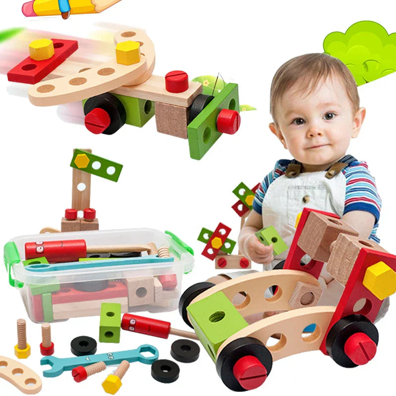 Boîte à outils en bois pour enfants - BlxckFR