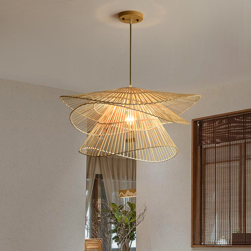 Lampe Pendante en Osier Chic