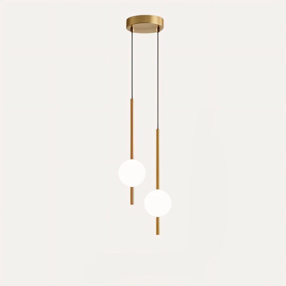Luminaire Suspendu Verre Métal – Style Nordique Élégant