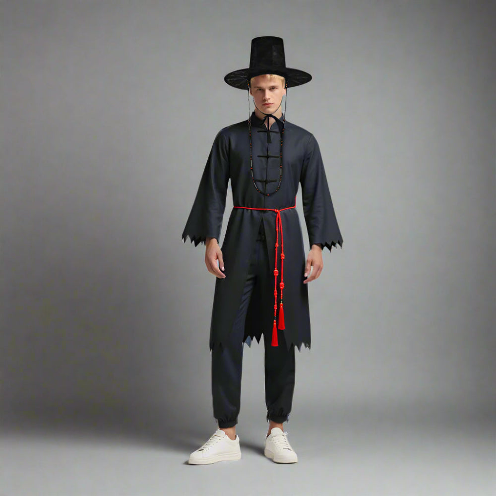 Costume Enfant Noir Traditionnel Coréen