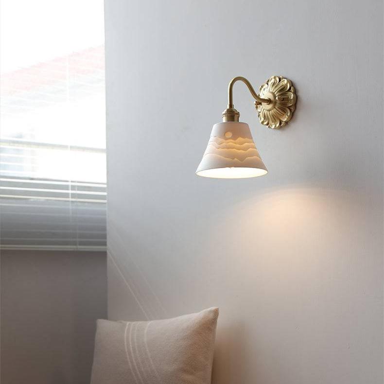 Lampe Murale Design en Métal et Faïence - Chic Intérieur Élégant