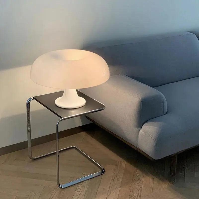 Lampe de Bureau en Verre Transparente et Raffinée