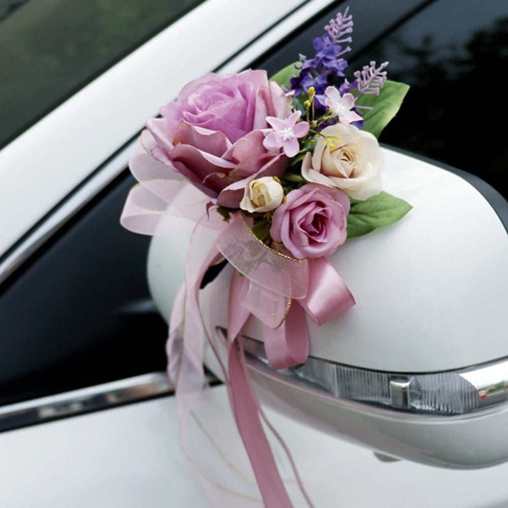Guirlande de Mariage pour Voiture Élégante